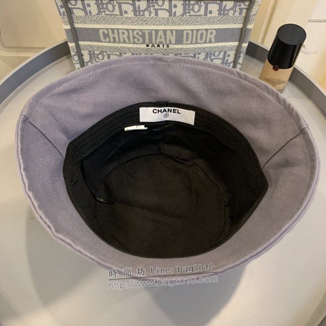 Chanel新品女士帽子 香奈兒不對稱簡約漁夫帽遮陽帽  mm1689